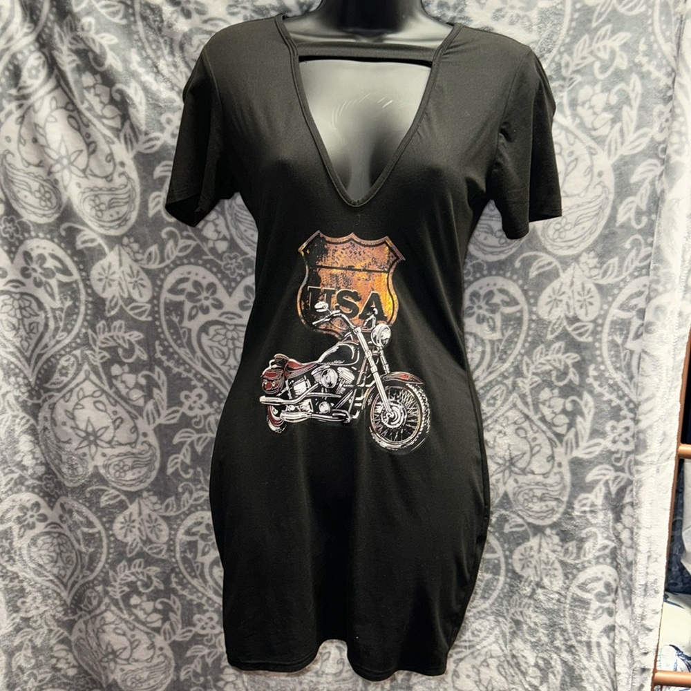 Graphic bodycon dress